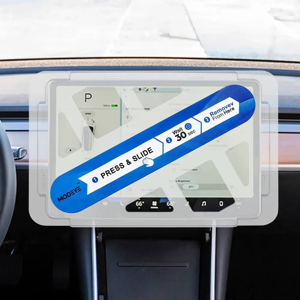 For Tesla 15 Inch Car Central Control Screen Film Tempered Glass Screen Protector Anti-Blue Light Film Hd Film For Model 3 Y