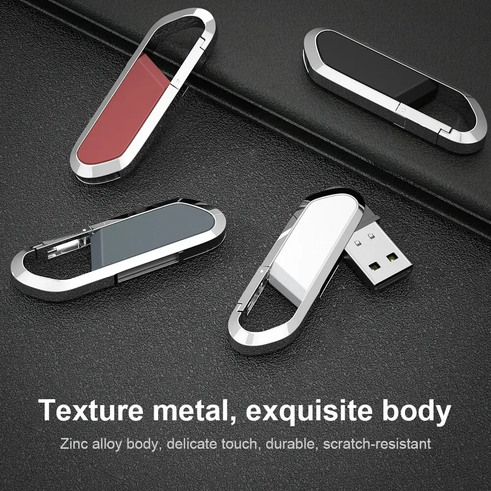 Hot Sale Metal USB Flash Drive 64gb Memory Stick Black Waterproof Pen Drive 128gb Personalized Portability Pendrive