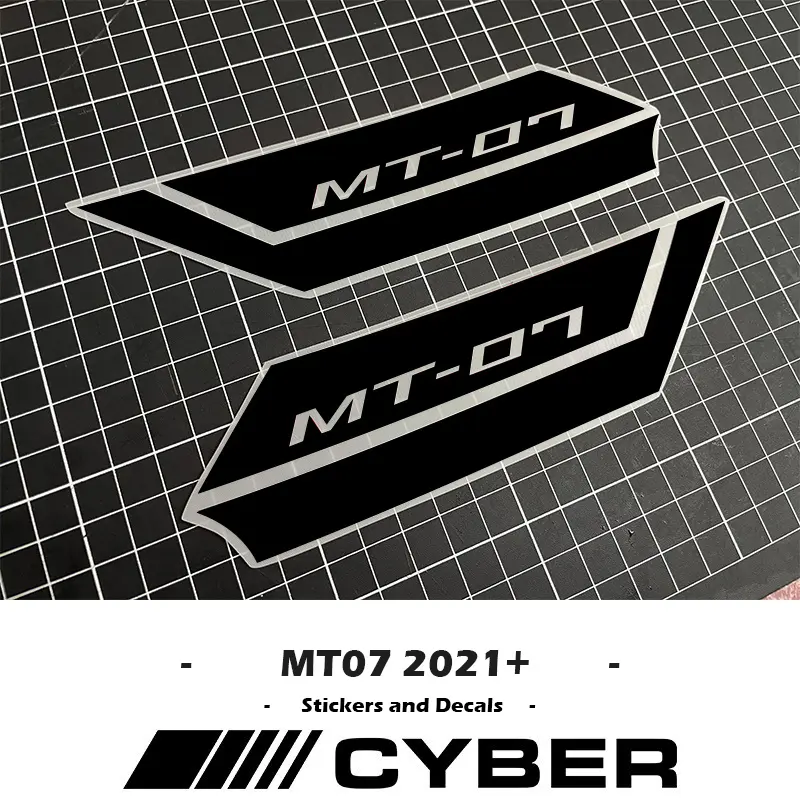 2024-2021 MT-07 Air Scoop Intake Side Cover Sticker Set New Version Fairing Shell Hollow Sticker Decal For YAMAHA MT-07 MT07