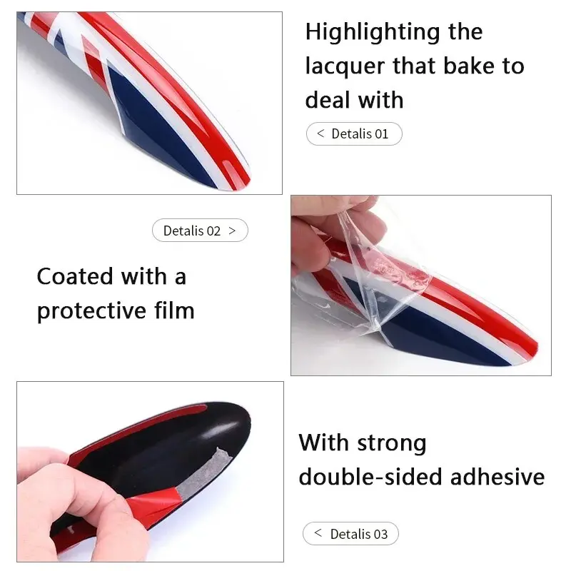 Car Door Handle Cover Trim Car Accessories For MINI Cooper R50 R52 R53 R56 R57 R58 R59 R60 R61 Clubman JCW