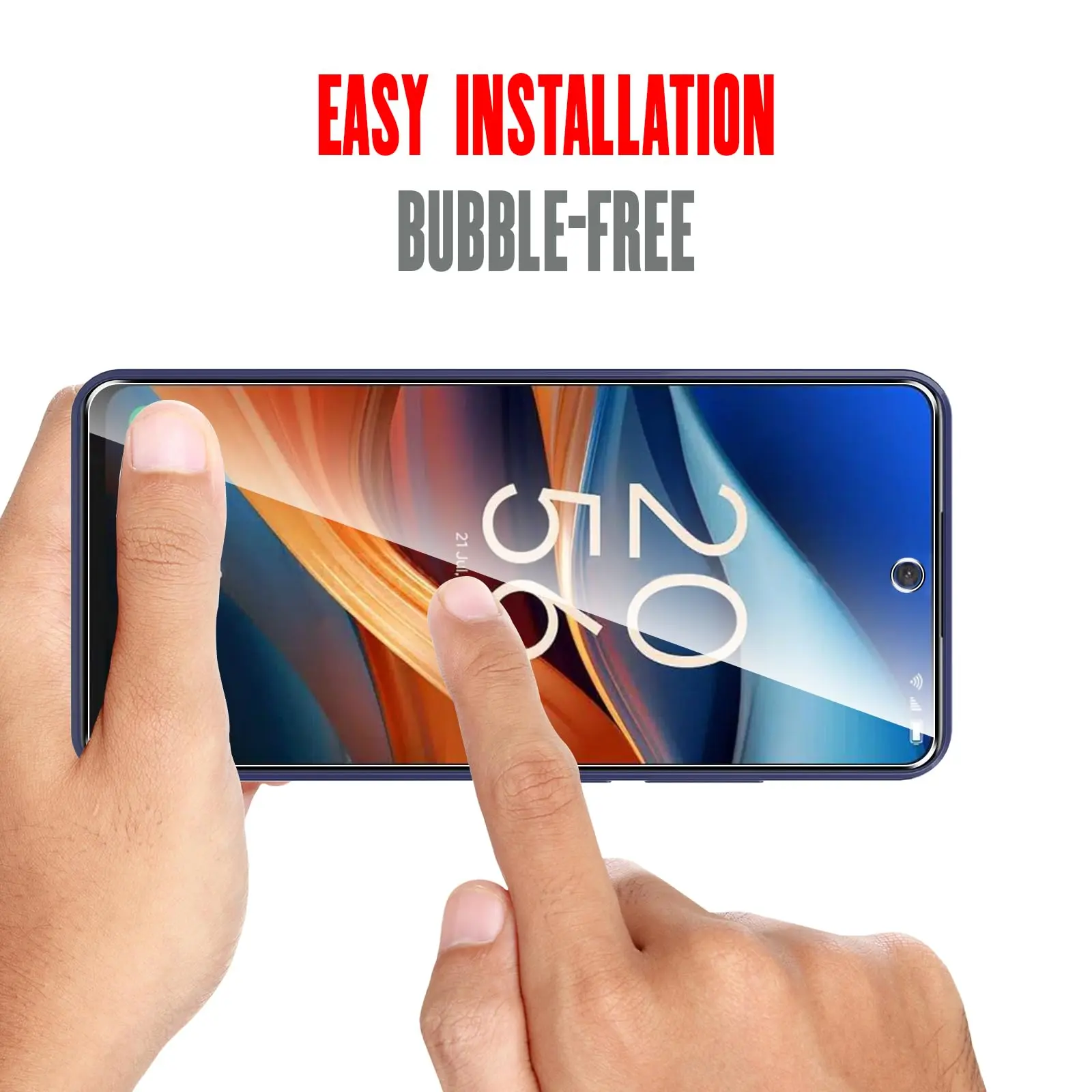 Screen Protector For TCL 50 SE Tempered Glass HD Crystal High Aluminum  9H Case Friendly
