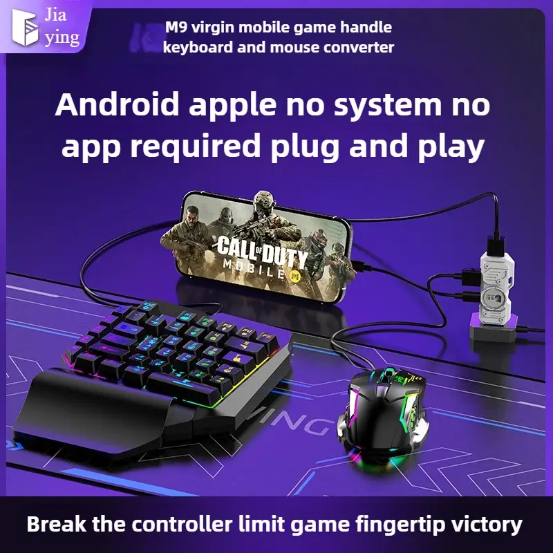 Gamwing M9 Mobile Game Keyboard & Mouse Controller Converter Adapter for Native Games Call of Duty for Android & iOS