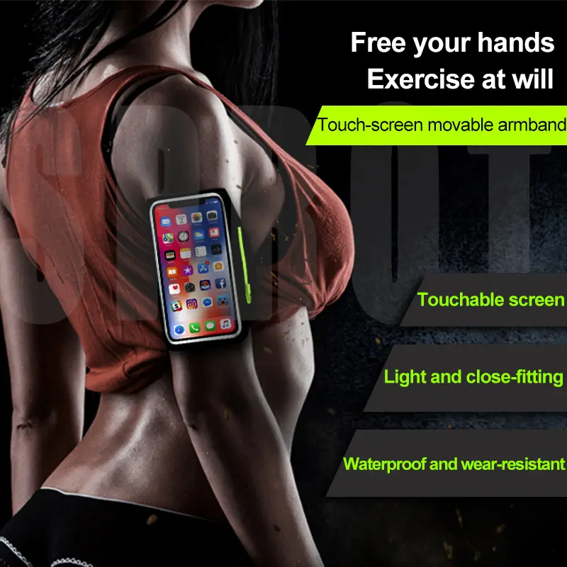 Running Bag For Phone Case On Hand Armband On The Phone Bags Accessories Wrist Armbands mp3 mp4 Bags Sport Phone Sleeve Bags