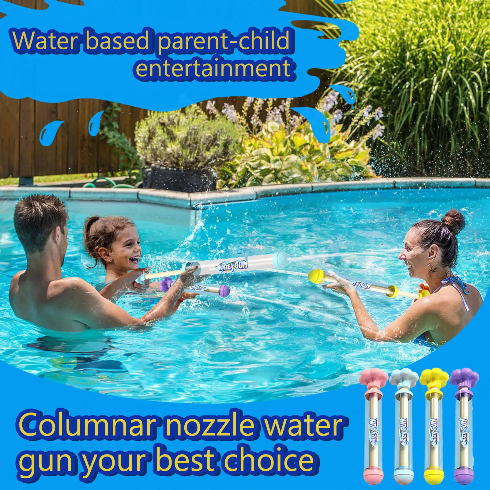 8-60Pcs Firework Water Guns for Kid Adult Pull-Back Pull-Out Water Gun Beach Water Game Toy Swimming Pool Party Favors for Guest