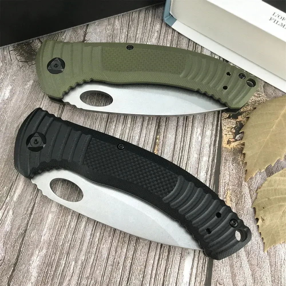 BM  737 Tacticals Folding Knife S35V Stainless Steel S35V Blade Green/black Handle Outdoor Self Defense Hunting Pocket Knives