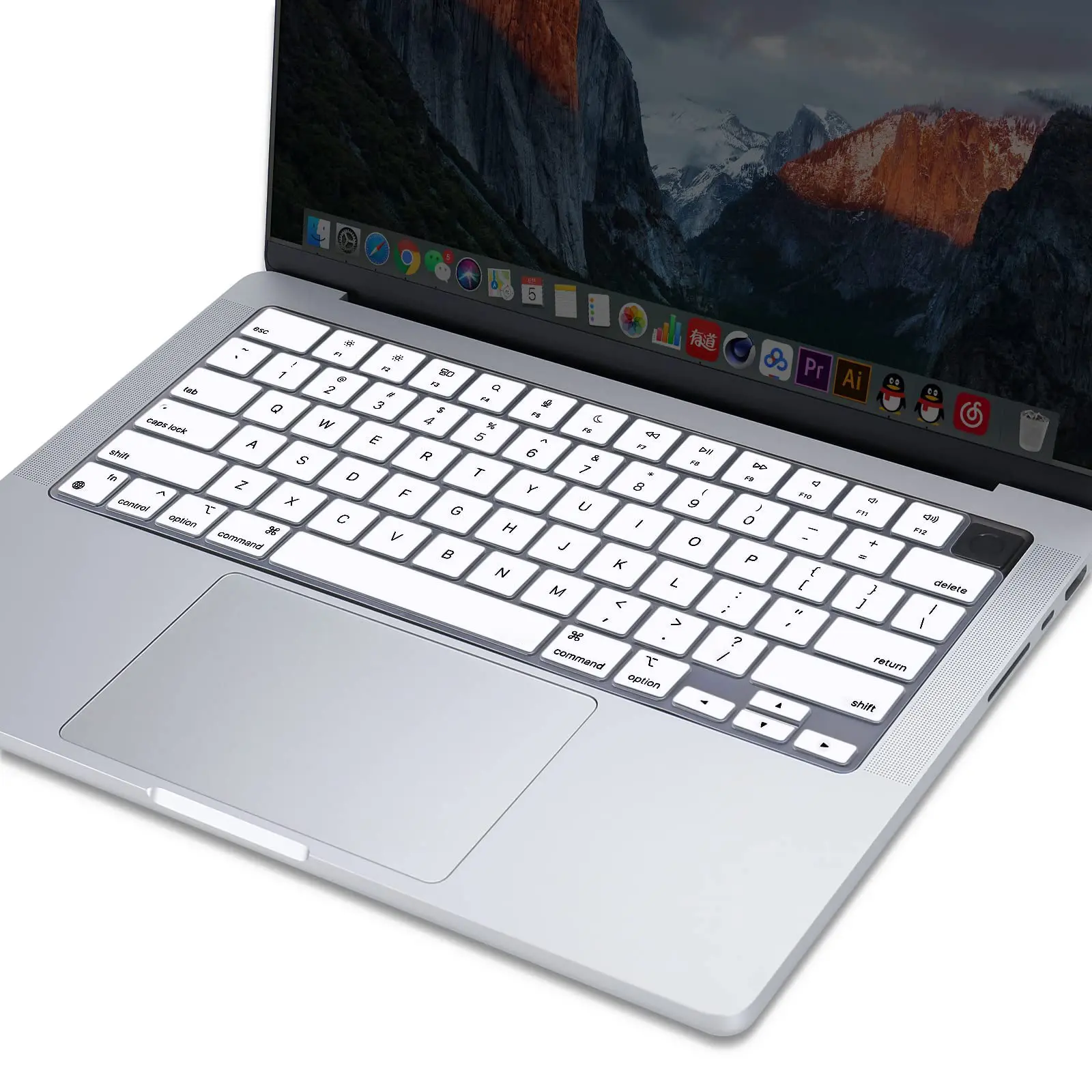 Keyboard Cover Skin for MacBook Air & Pro M3 M2 M1 15.3"14"13.6" 16 A3113 A3114 A2941 A2681 A2992 A2991 A2918 A2779 A2780 A2442