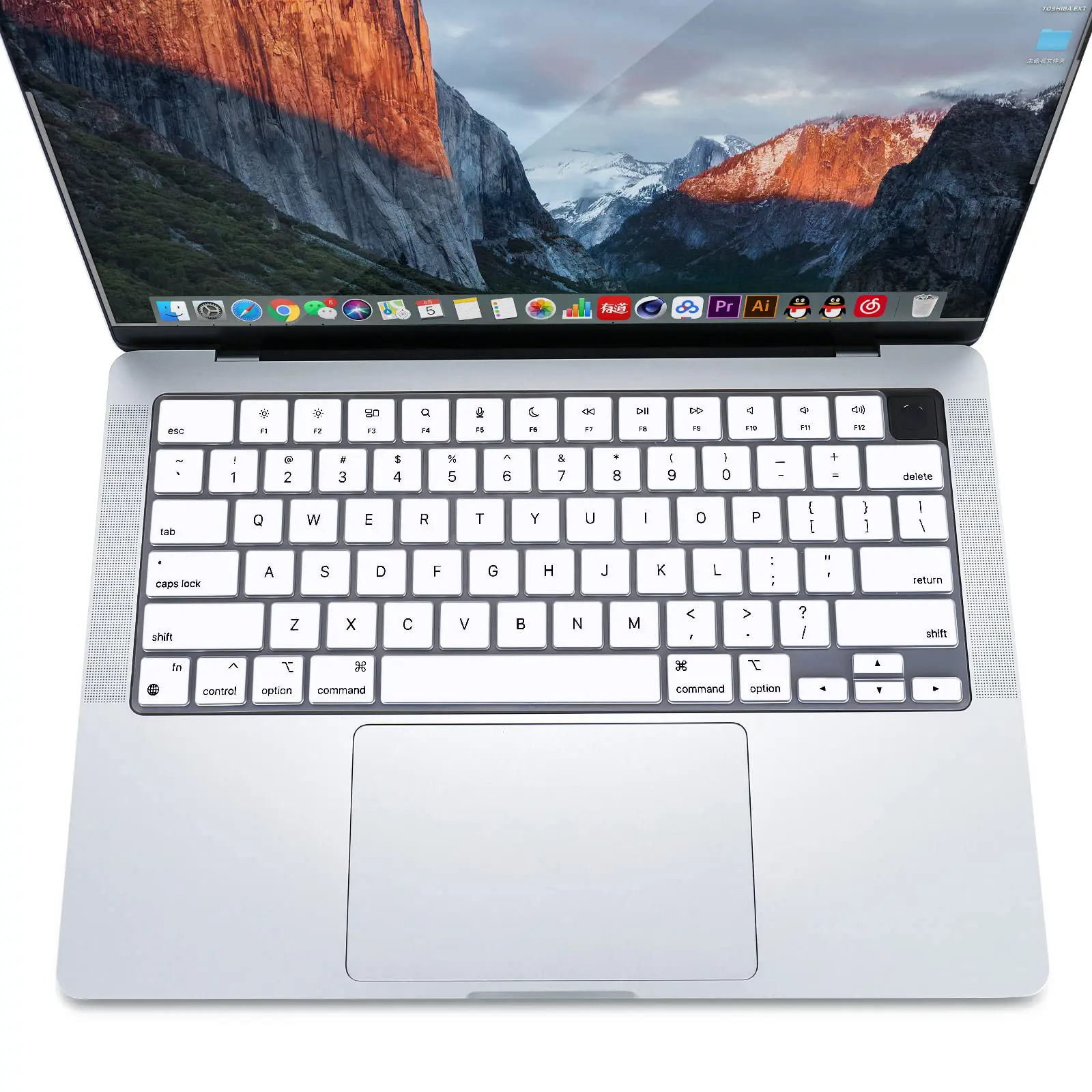 Keyboard Cover Skin for MacBook Air & Pro M3 M2 M1 15.3"14"13.6" 16 A3113 A3114 A2941 A2681 A2992 A2991 A2918 A2779 A2780 A2442
