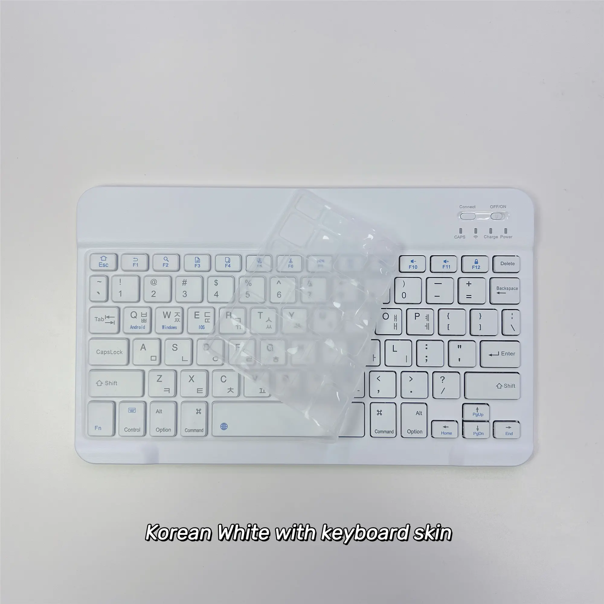 Korean language Ultra-Slim Bluetooth Keyboard Portable Mini Wireless Rechargeable for Apple iPad iPhone Korean