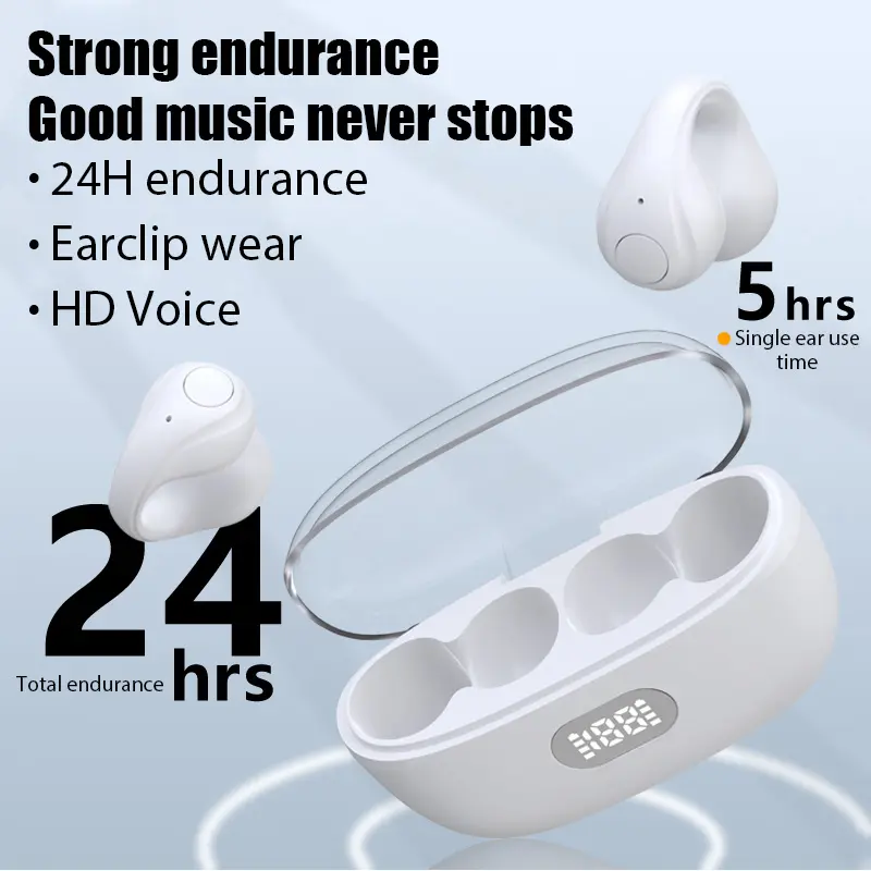 JS352 TWS Bluetooth 5.3 Headset Wireless Earphone With Mic Touch Control True Bone Conduction Bluetooth Headphone Earbuds