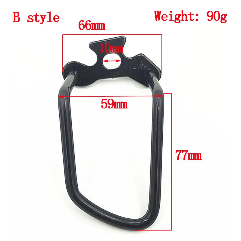 Adjustable Steel Black Bicycle Mountain Bike Rear Gear Derailleur Chain Stay Guard Protector Outdoor Bike Accessories
