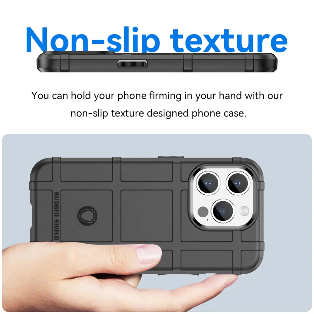 For Apple iPhone 15 Pro Max 14 13 12 11 Rugged Shield Bumper Case Protective Shell TPU Phone Cover Armor X Xs Xr 7 8 Plus 6 6s