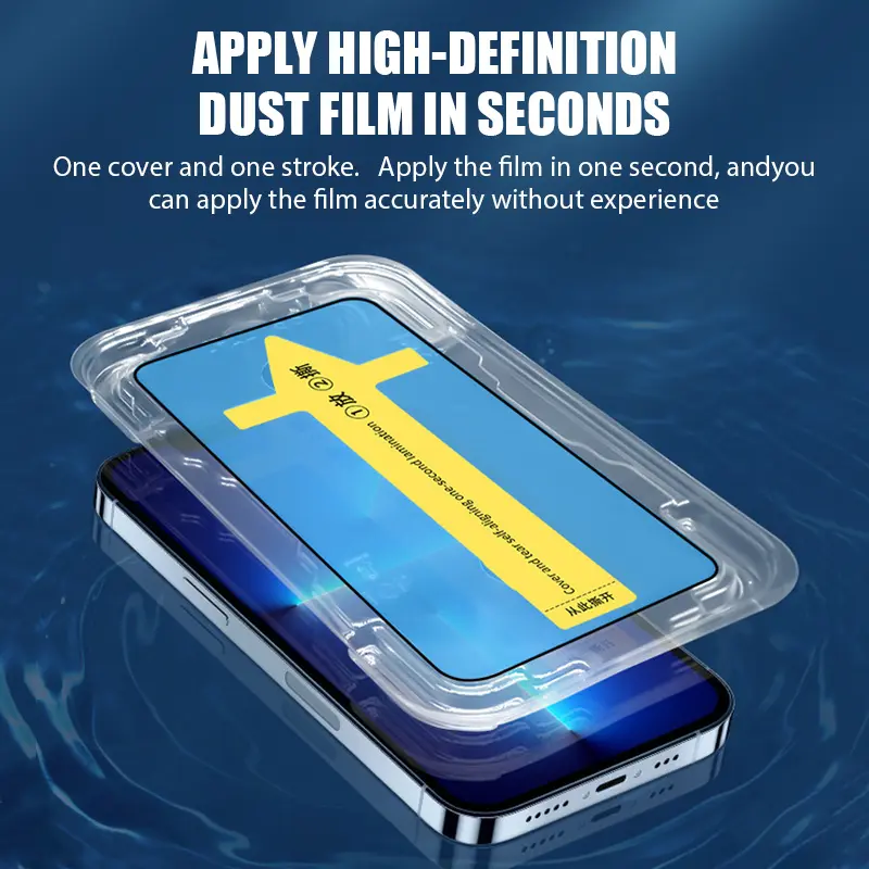 4PCS Oleophobic Coating Dust Free Easy Installation Screen Protector For iPhone 16 14 11 13 12 15 Pro Max 15 16 Plus Glass