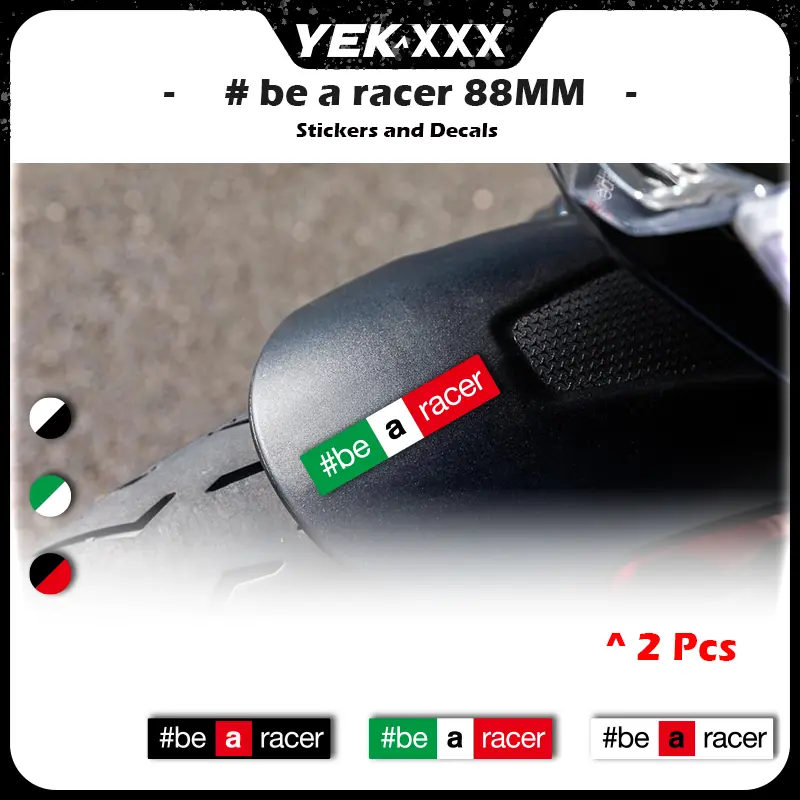 For Aprilia RS 660 RS457 Tuono V4 RSV4 Motorcycle Front Fender Racing Decal Sticker 88mm 2pcs Italian Three Color