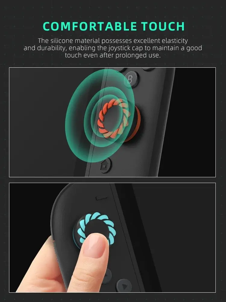 Silicone Grip Cover for Switch 2 Game Controllers, Thumb Stick Protector Accessories