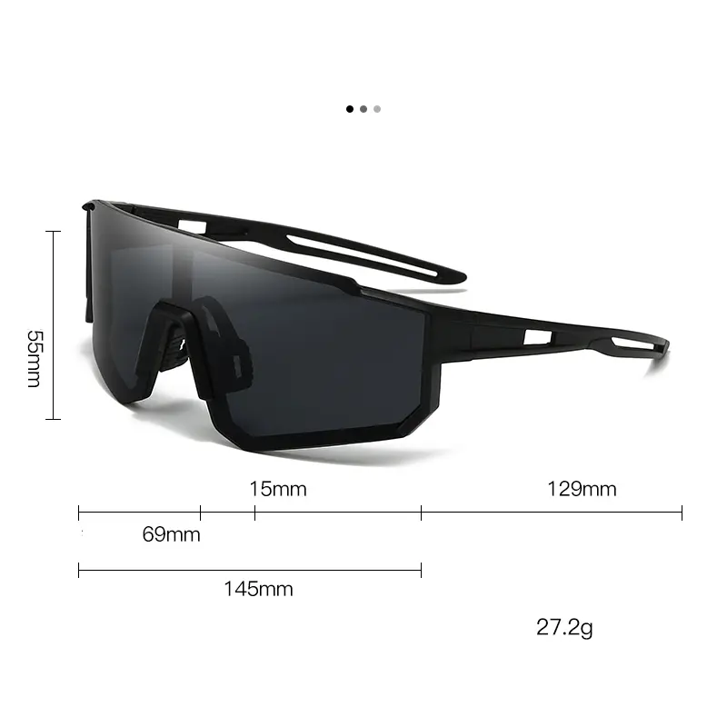 2025 New Men's And Women's Outdoor Riding Sunglasses With One Piece Bicycle Windproof And Sand Resistant Sports Sunglasses 3256