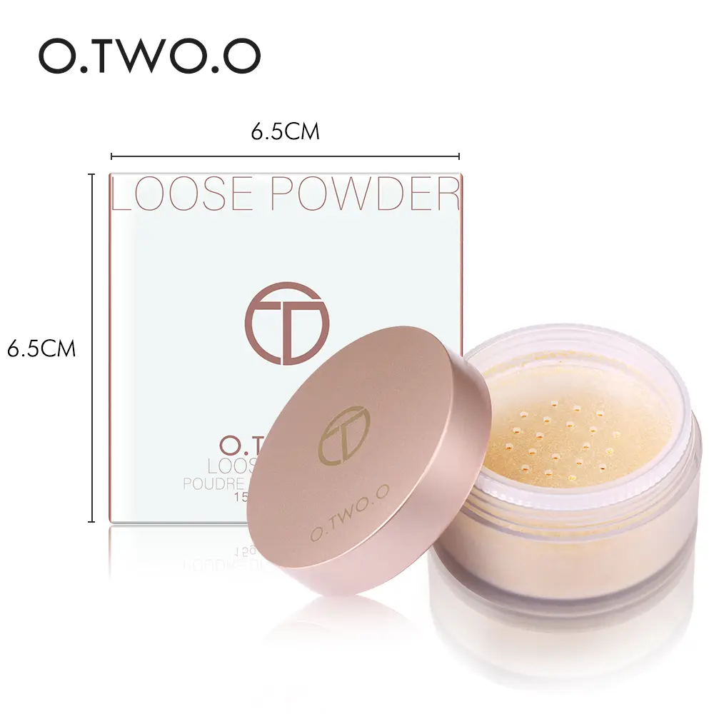 O.TWO.O Loose Powder Matte Face Powder Long Lasting Invisible Pores Base Makeup Setting Powder Waterproof Make up Lock Powder