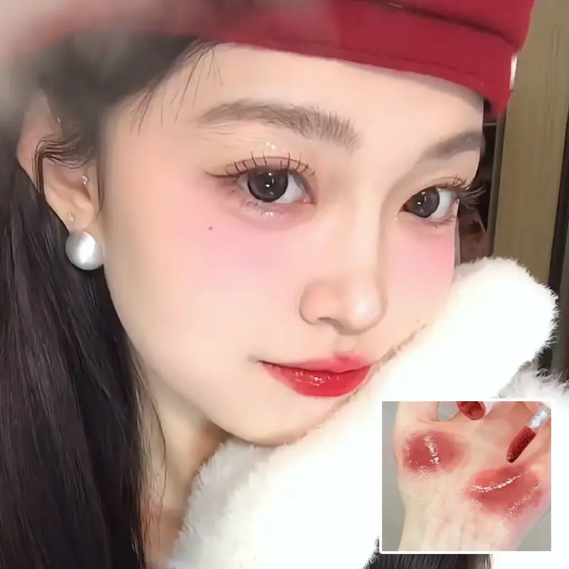 MMirror Water Lip Gloss Nude Moisturizes Lasting No Fade Lipstick Waterproof Lip Tint korean Makeup Labial Glaze Cosmetic Woman
