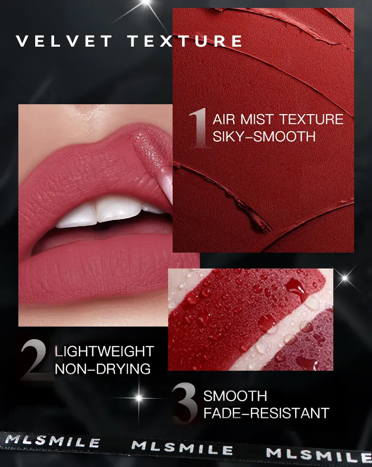 Low Light Matte Liquid Lipstick, Highly Pigmented Quick Drying , Waterproof Lasting Liquid Lip Gloss, Hydrating  Lip Care
