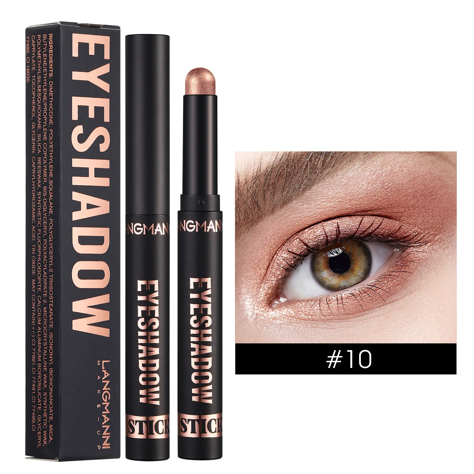Matte High Gloss Eye Shadow Multi Purpose Stick  Delicate And Smooth  Not Easy To Clump Waterproof And Long Lasting Cosmetics
