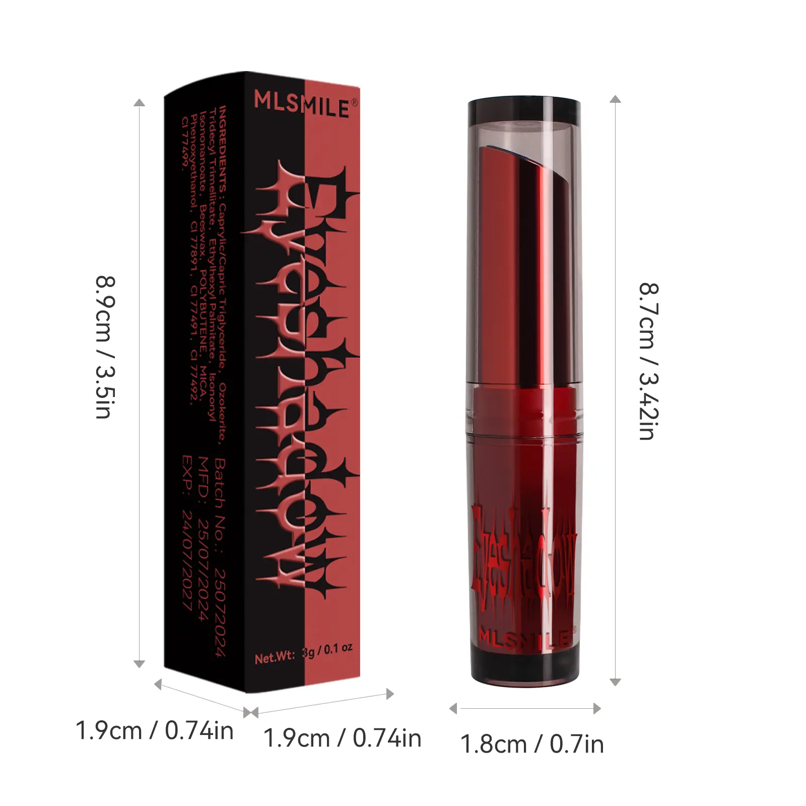 Glitter Metallic Matte Lipstick,2 In1 Two Tone Waterproof Eyeshadow,Sparkling High Pigment Longlasting Smudgeproof Non-Stick Cup