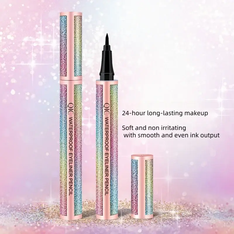 Waterproof Long-Lasting Black Eyeliner Pencil - Women's Cosmetic Eye Makeup Crayon Marker Pen for Smokey Eyes