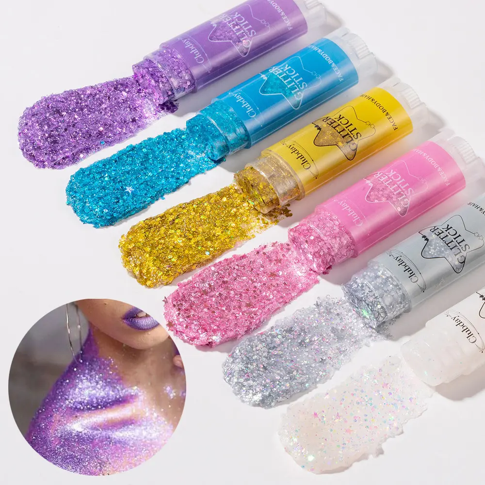 Lip Cheek Glitter Eye Hair Body Face Stickers Gel Art Loose Sequins Cream Diamond Jewels Rhinestones Makeup Party Festival