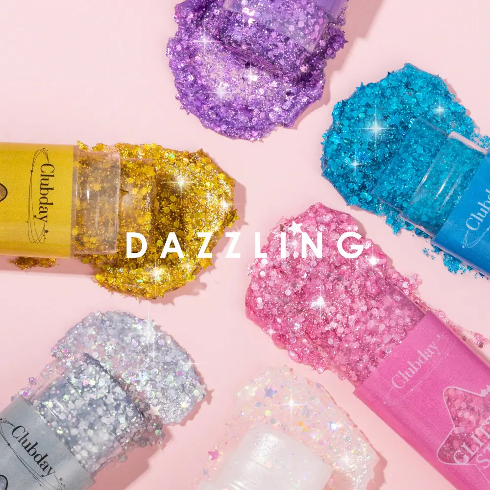 Lip Cheek Glitter Eye Hair Body Face Stickers Gel Art Loose Sequins Cream Diamond Jewels Rhinestones Makeup Party Festival