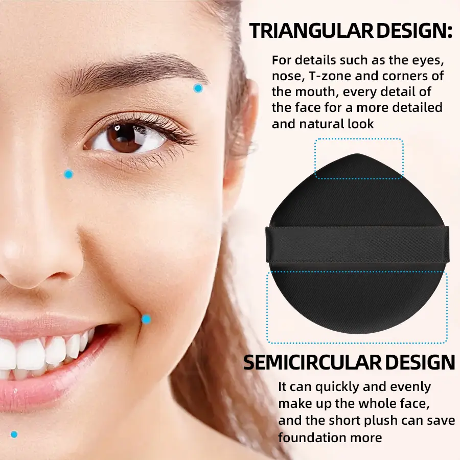 Matte Pressed Powder Waterproof Long Lasting Oil Control Full Coverage Face Powder Makeup with Puff Foundation Cosmetics Gifts