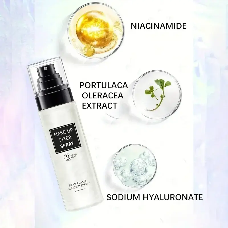 100ml Long-Lasting Makeup Fixing Spray Waterproof Sweatproof Oil-Control Hydrating Setting Mist for Perfect Cosmetics Finish