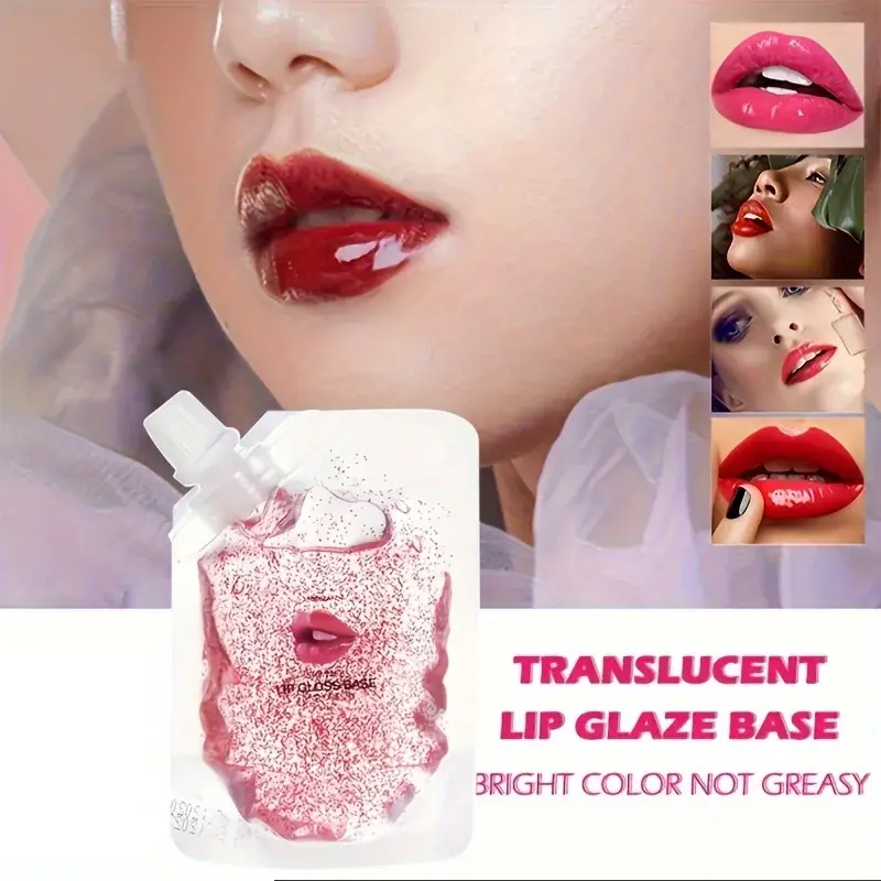 DIY Clear Lip Gloss Base Oil 20/50ML Non-Stick Moisturizing Handmade Gel Lipstick Material for Makeup