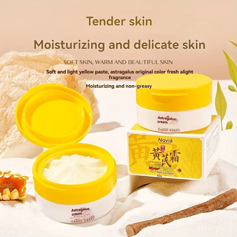 Emollient Astragalus Whitening Freckles Cream Remove Melasma Dark Spot Lightening Brighten Moisturizing Anti-aging Dry Face Care