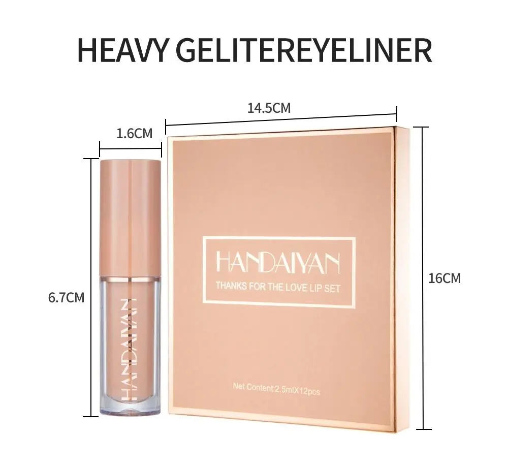 12 Colors Matte Liquid Lipstick Set Long Lasting Waterproof Non Transfer Lip Gloss Makeup Kit For Women Beauty