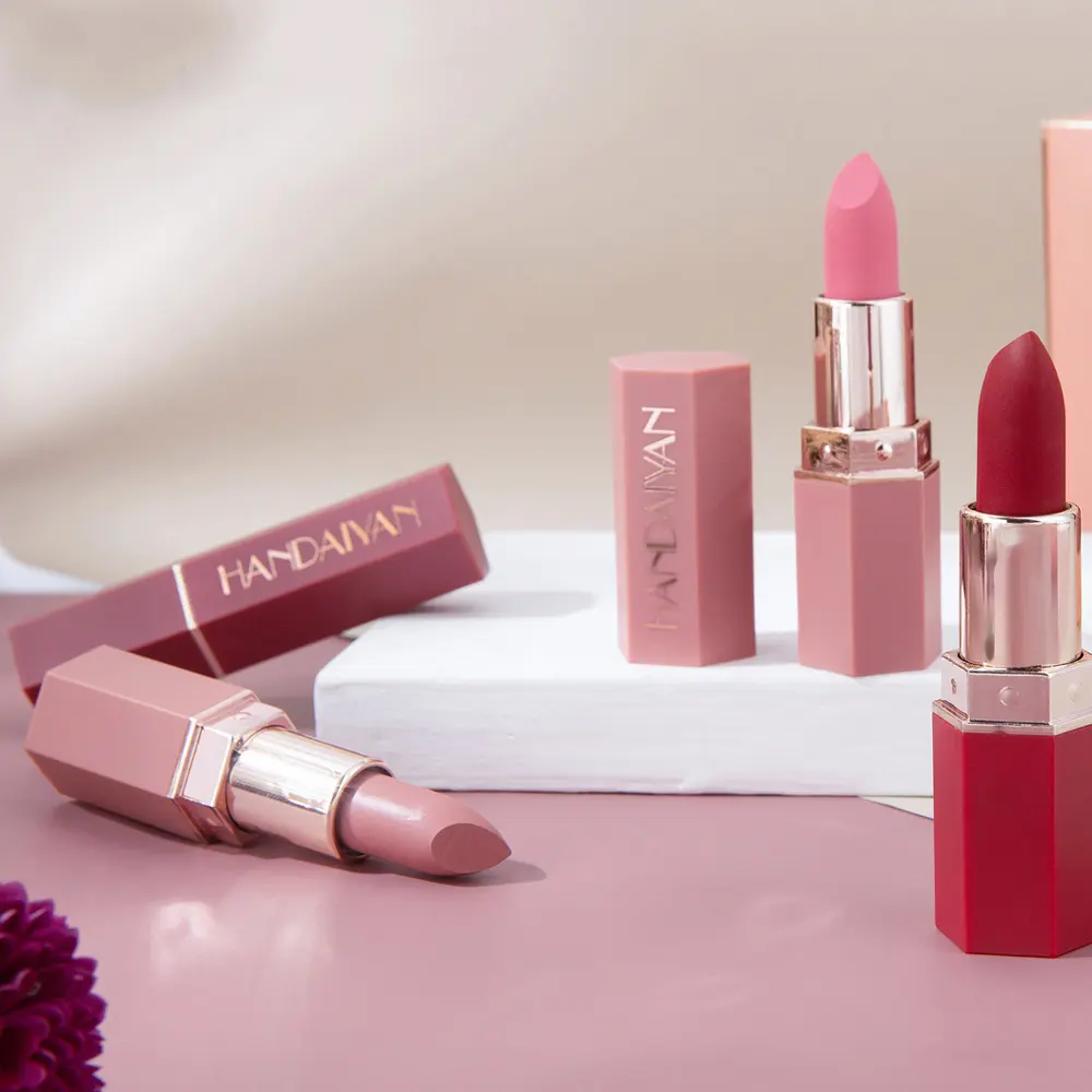 Matte Lipstick Long Lasting Women Waterproof Velvet Non-stick Cup Lip Stick New Beauty Cheap Very Cosmetics Makeup Wholesale