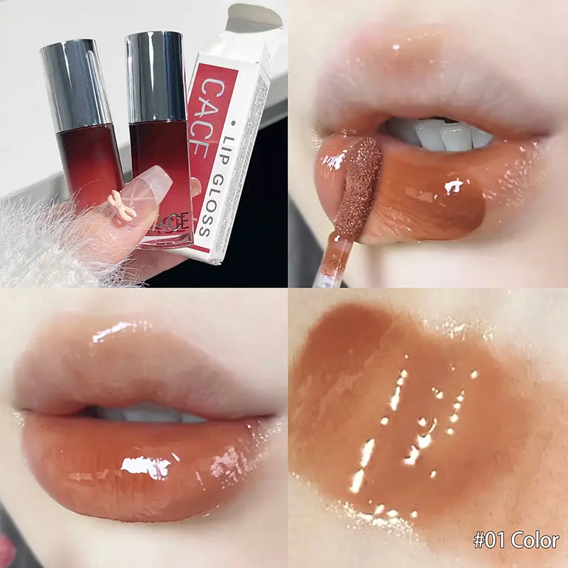 Mirror Lip Glaze Watery Lip Gloss Waterproof Lasting Liquid Lipstick High Shine Lip Tint Beauty Makeup Lips Cosmetic For Women
