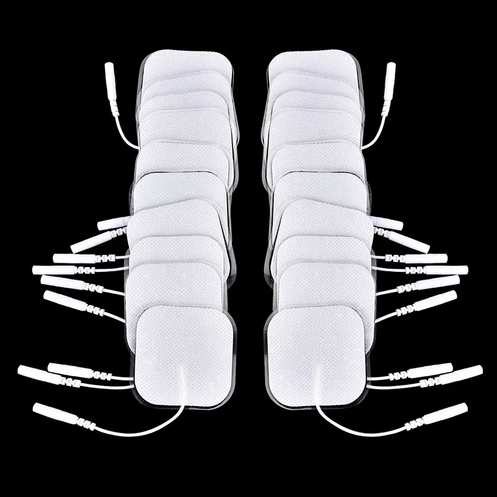 100P/50P 4x4cm Muscle Stimulator Electrode Pads Non-woven Fabric Self Adhesive Replacement Pads for Tens Digital Machine