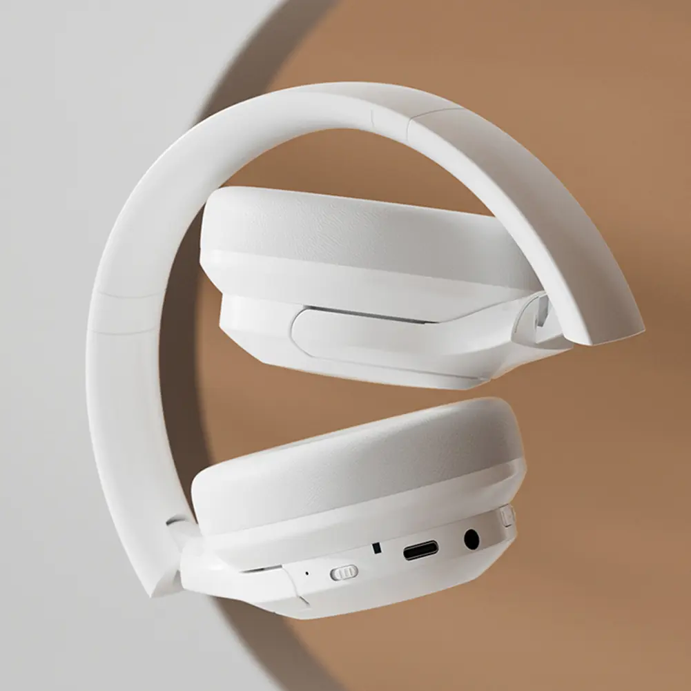 Over Ear Earphone Noise Reduction Stereo Headset Wireless Bluetooth-Compatible 5.0 Headphones 3.5mm Jack Supports Aux for Music