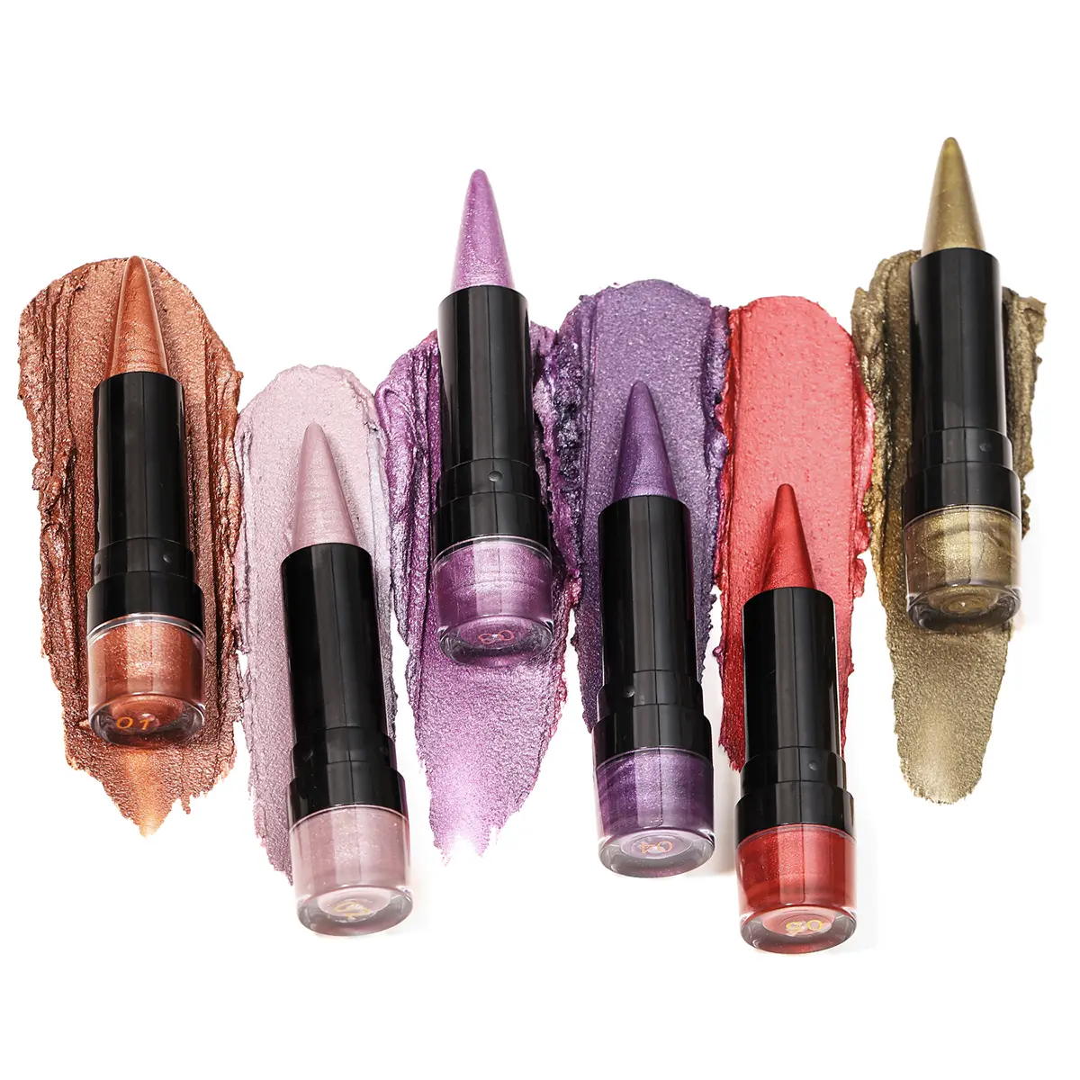 YOUNG VISION 6 colors matte pearl fine glitter diamond dual-purpose lipstick long-lasting easy to color non-stick cup lipstick