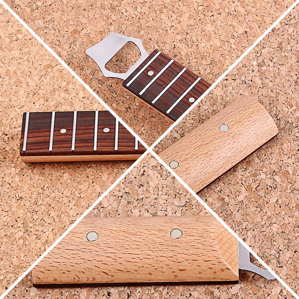 Guitar Handle Bottle Opener Beer Openers Musical Instrument Bamboo Shaped Keychain