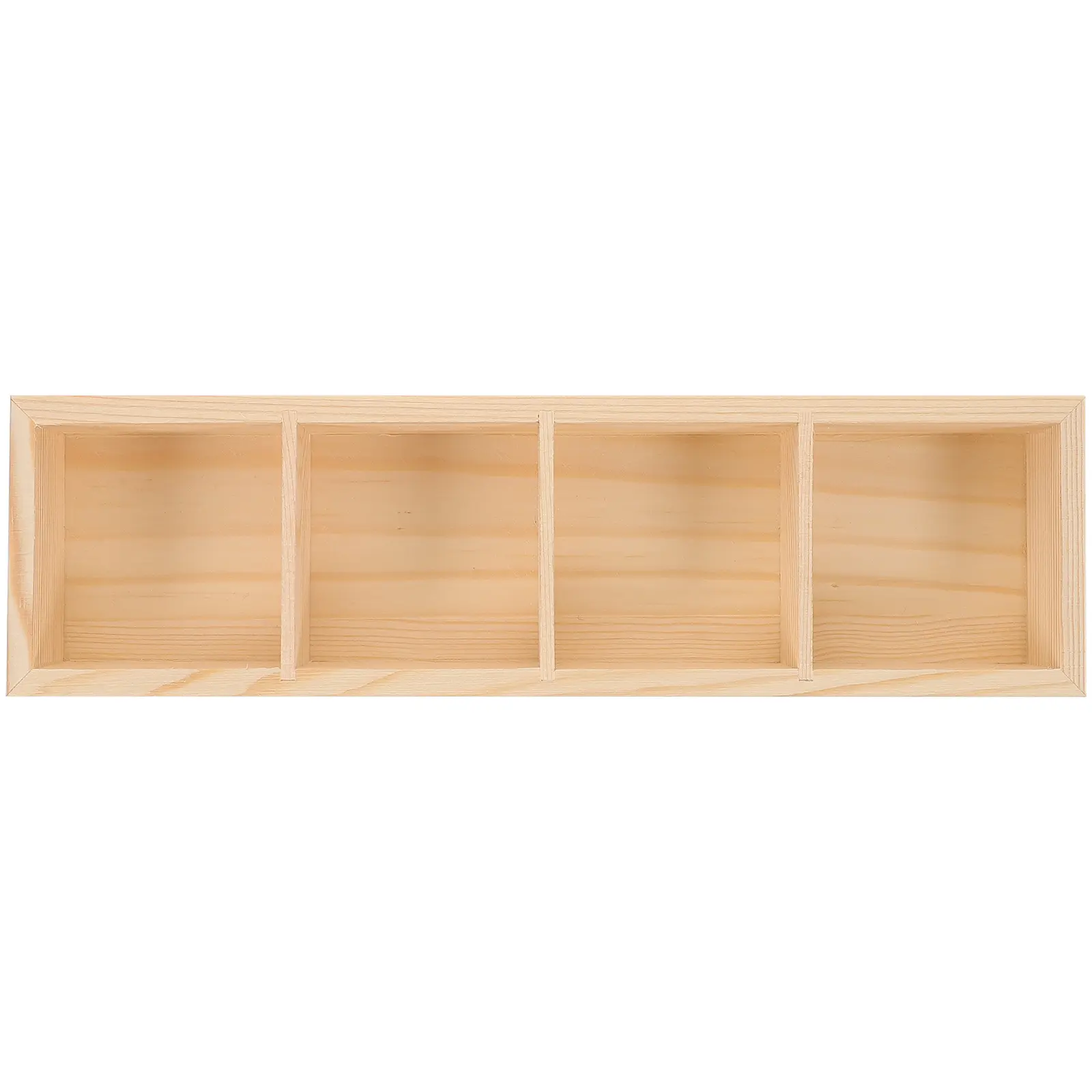 Multi Compartments Storage Box Wooden Texture Tea Bag ganizer Coffee Syrup Holder Sugar Packet Keeper Milk Jug Container