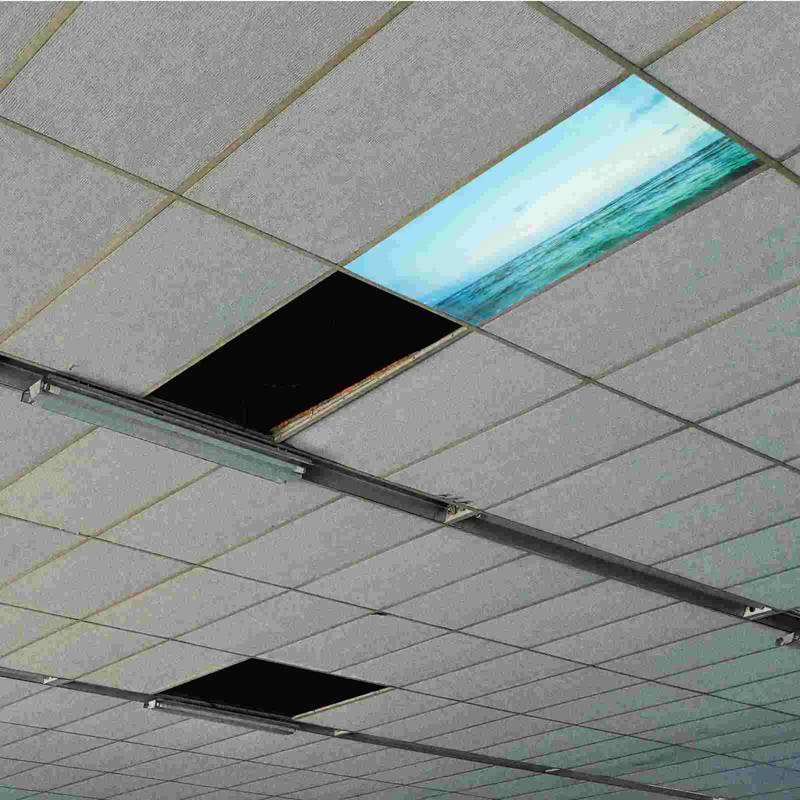  Fluorescent Lampshade Ceiling Light Shades Replacement Cover Florescent for Classroom Lights