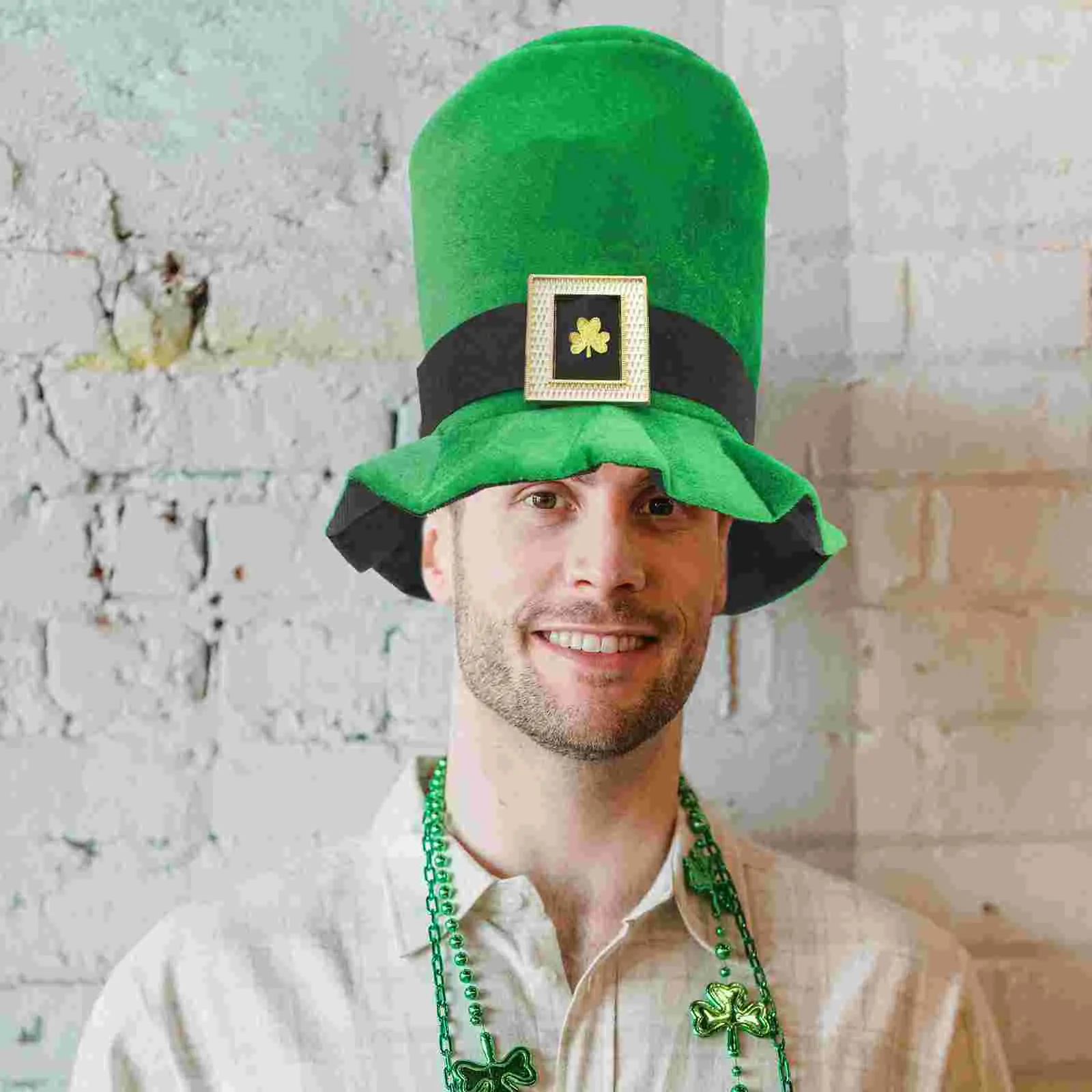 Green Hat Patrick's Day Top Party Decoration Irish Cap Reusable Hats Patricks for Men