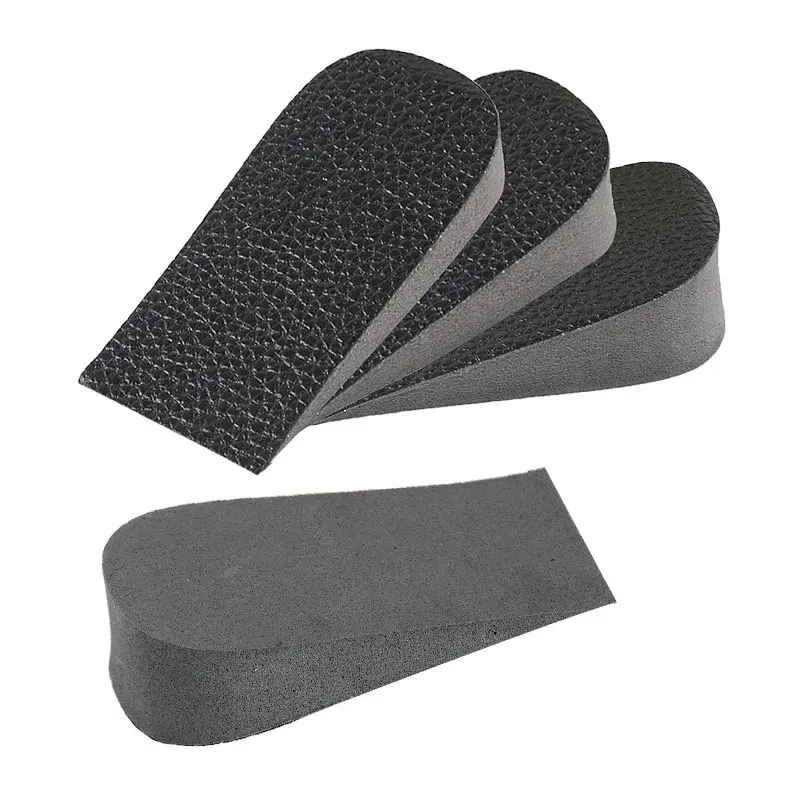 Unisex Black Invisible Height Increase Insole Cushion Shoe Heel Heighten Insoles for Feet Women Men Quality Foot Shoe Pads