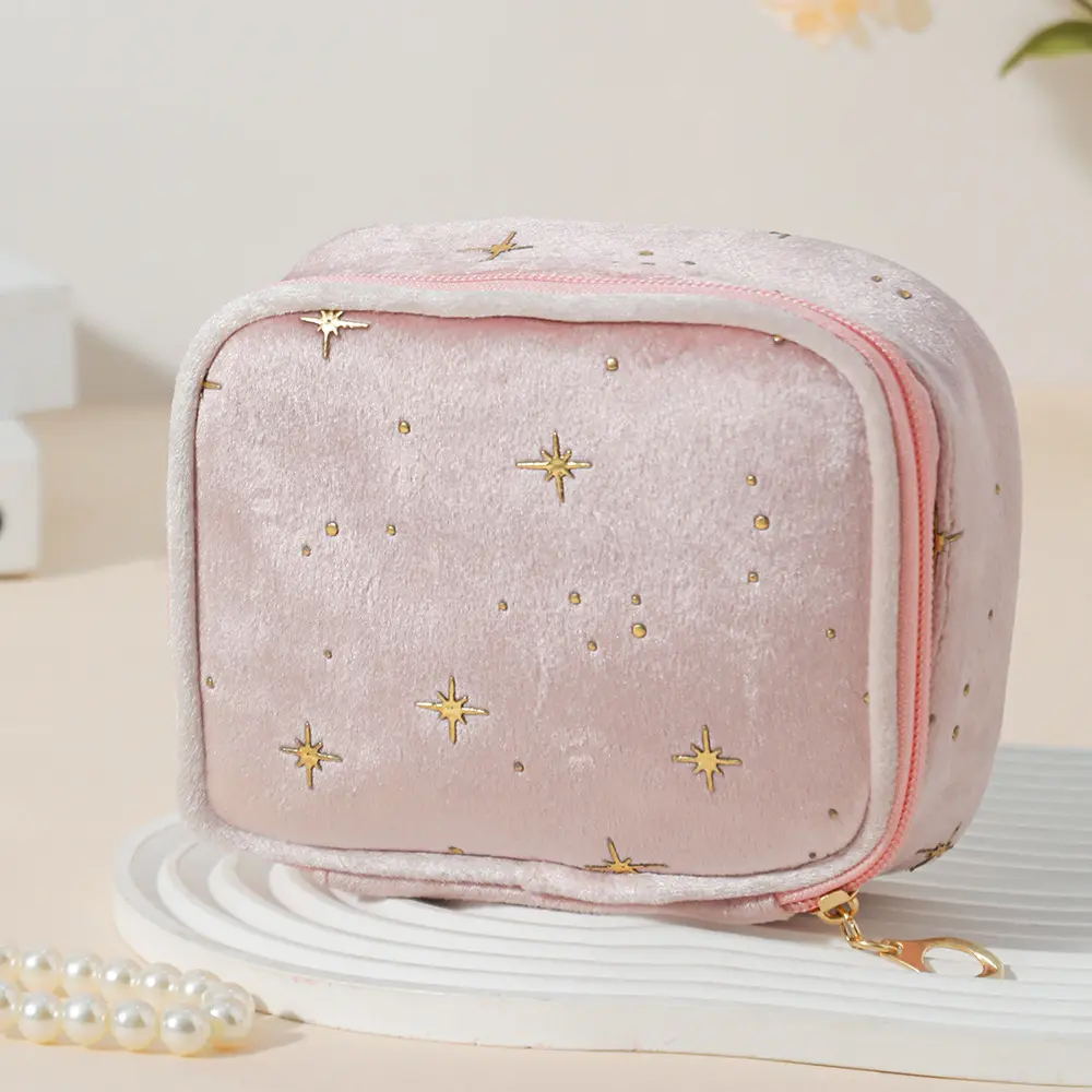 Mini Cute Square Cosmetic Bag Women Portable Earphones Lipstick Sanitary Napkins Storage Pouch Small Makeup Zipper Bags