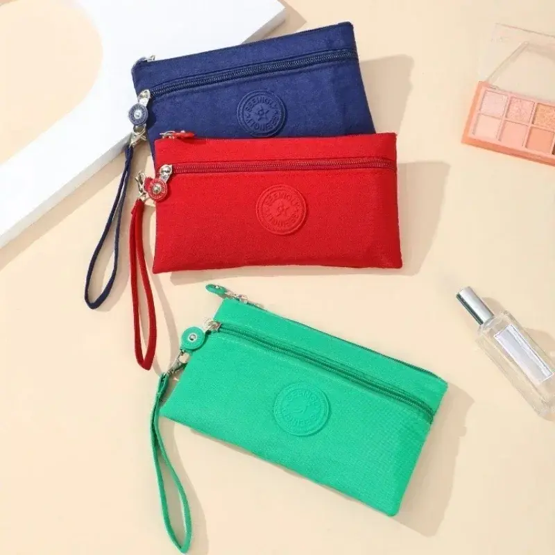 New Coin Purse Wallet Small Nylon Makeup Bag for Lipstick Organizer Unisex Money Phone Keys ID Credit Card Storage Bags Pouch