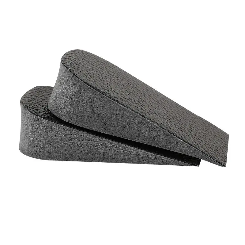 1 Pair Hard PU Leather Height Increase Insole Sneakers Heel Insert Heighten Half Insoles 1-3cm Shoe Pads Insoles for Unisex