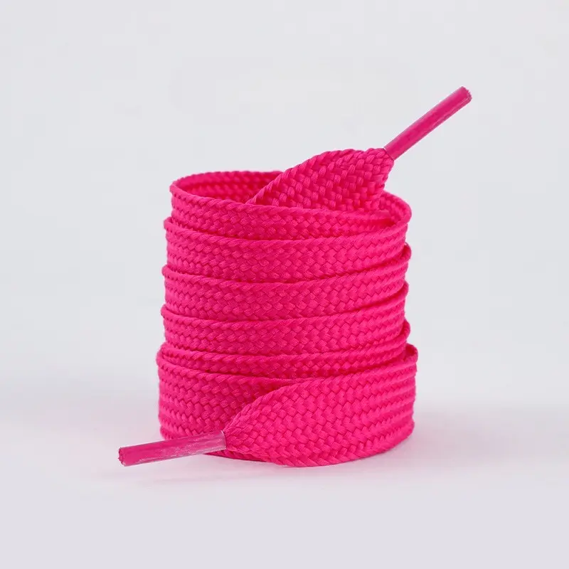 1 Pair Shoelaces Flat Thicken Weave Shoe Laces 2cm Wide 130cm Length Sneaker Canvas Shoelace Black White