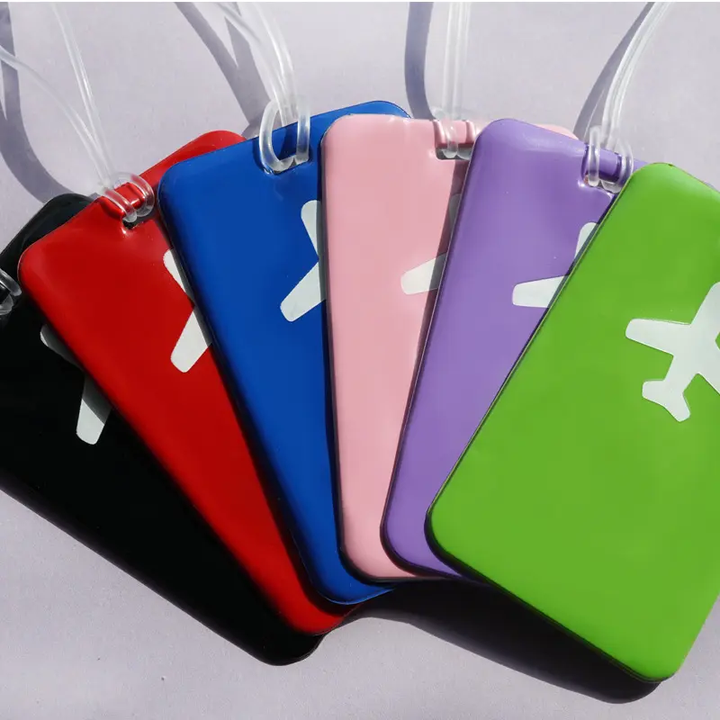 Fashion Travel Business Luggage Tag Suitcase Address Label Luggage Boarding Case Label Name ID Address Clip Travel Accessories