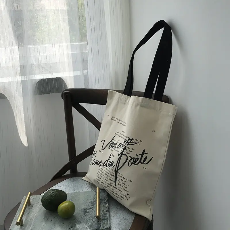 Women Canvas Shoulder Bag Midnight In Paris Female Cotton Cloth Purse Shopper Handbag School Girls Books Tote Cute Shopping Bags