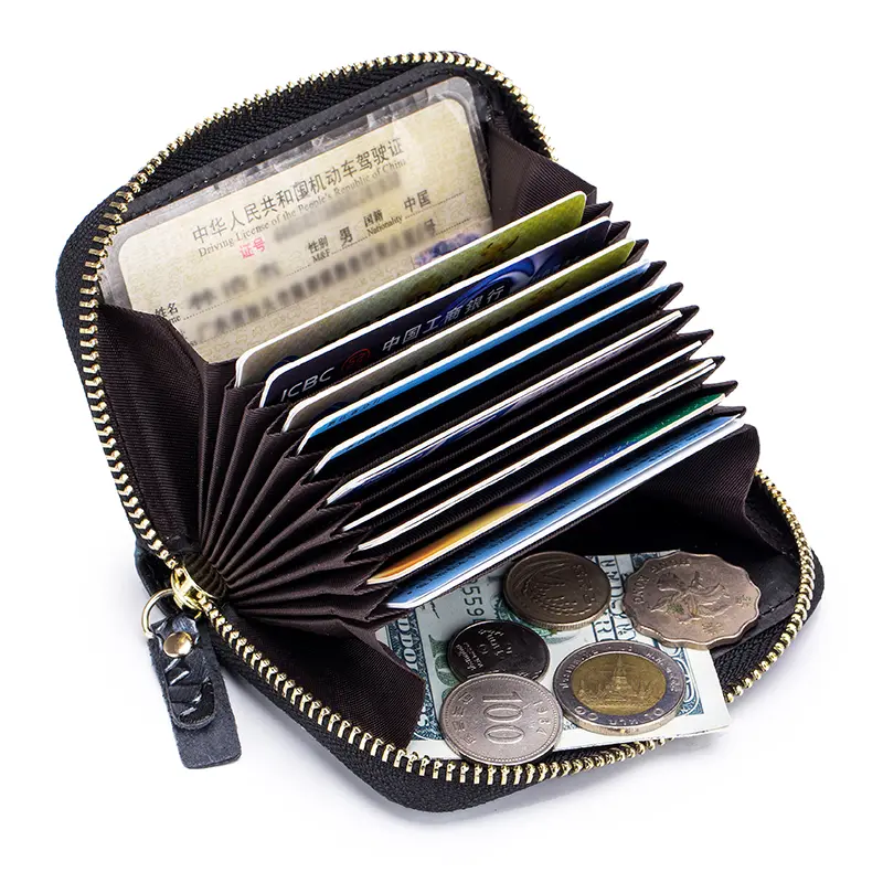 Genuine Leather Women Small Wallets Female Credit Card & Business Card Holder Ladies Coin Purse 3D Flower Embossing Mini Wallet