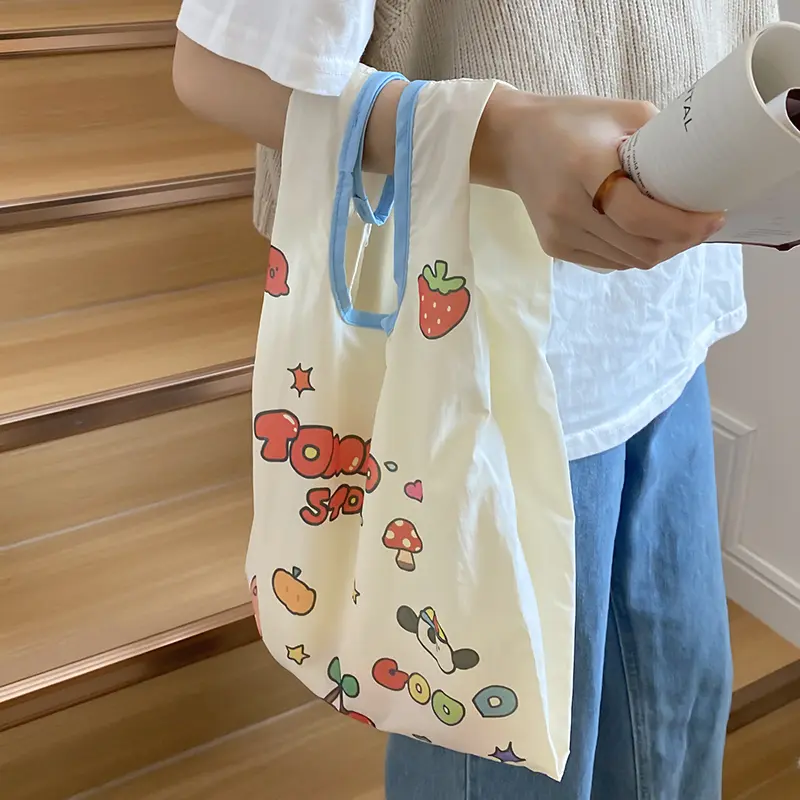 Summer Women Little Tote Cute Cat Dog Print Cloth Small Beach Handbag Female Shopper Leisure Shopping Hand Bags Girls Eco Purse